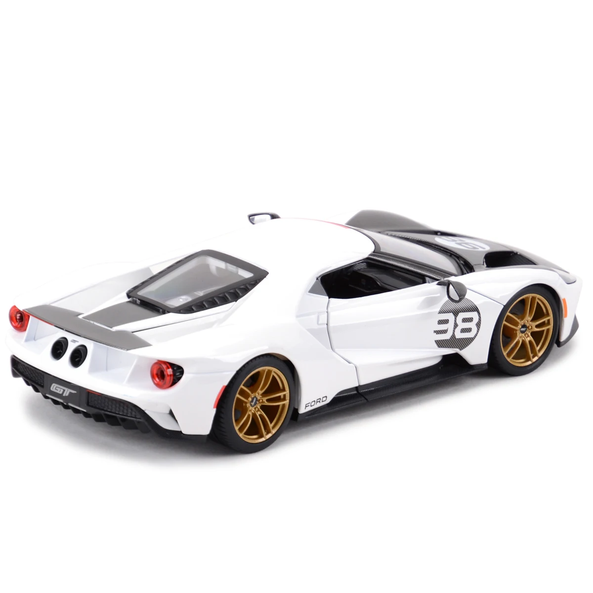 Maisto 1:18 2021 Ford GT Heritage Edition Die Cast Vehicles Collectible Model Car Toys