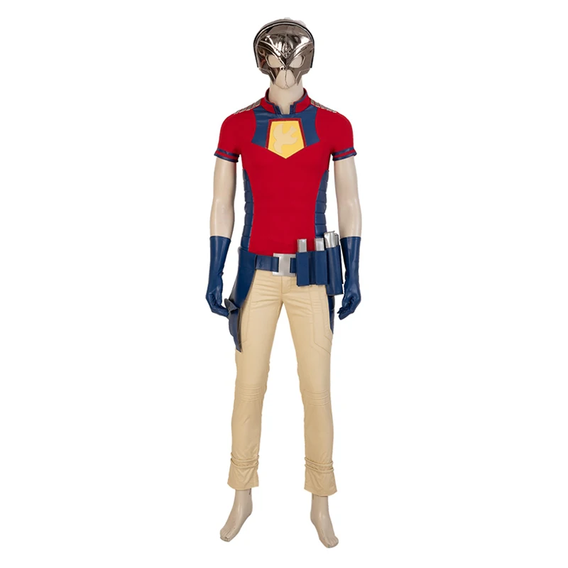 Halloween Peacemaker Cosplay Costume Fancy Adult Captain Christopher Smith Hero Outfit