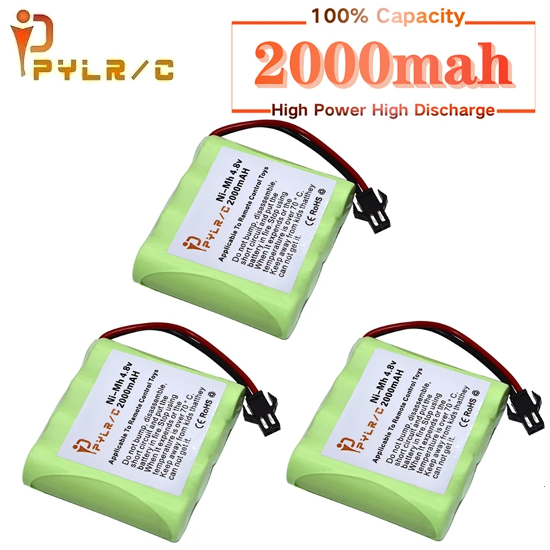 

4.8v 2000mah Rechargeable Battery For Rc toys Cars Tanks Robots Gun AA NI-MH Battery 4.8v Battery Pack For Rc Boats With SM Plug