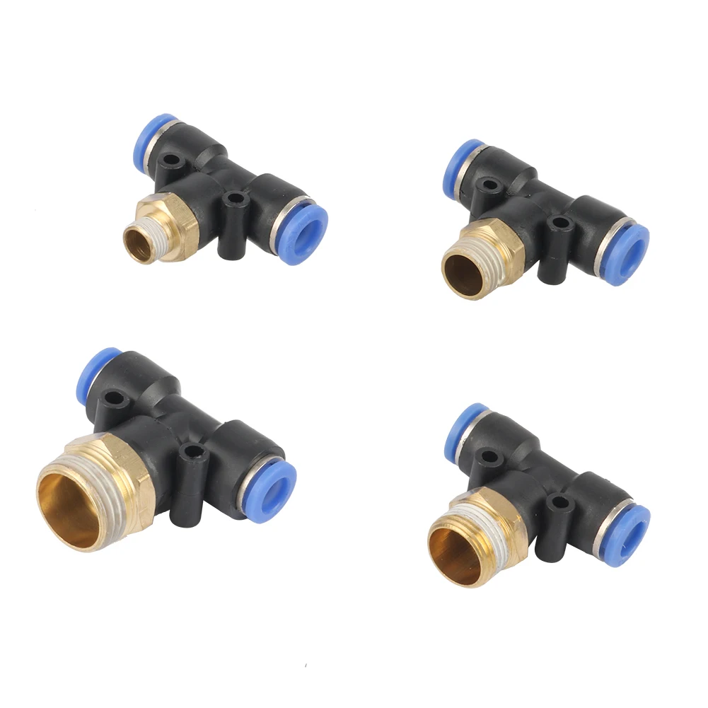 

1/8" 1/4" 3/8" 1/2" Male Thread 6mm 8mm Pipe Connection Interface Slip Lock Connector Garden Irrigation Quick Connector 3 Pcs