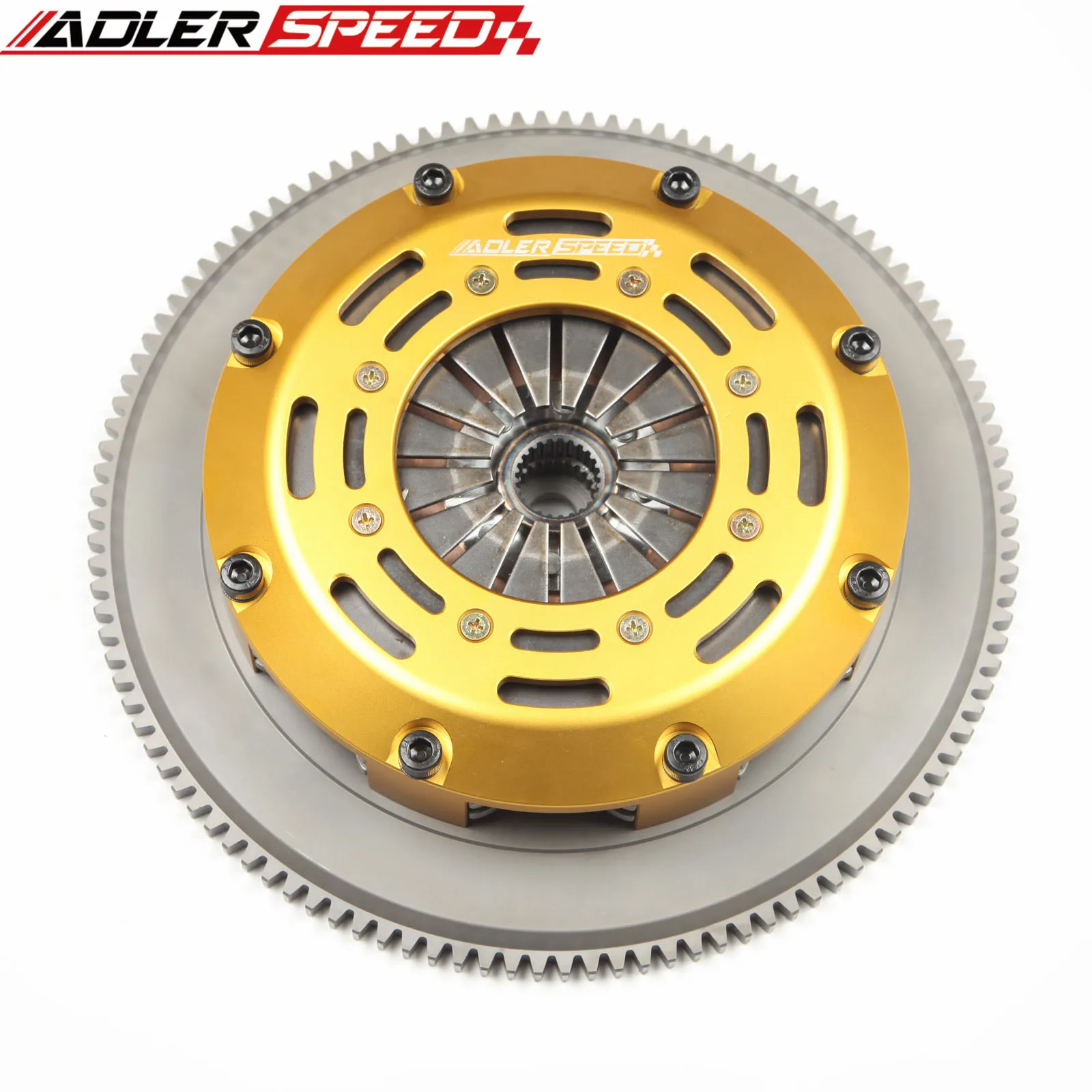 

ADLERSPEED Racing Clutch Twin Disk For Mitsubishi Lancer Evolution X 10 GSR, RS 2.0L 4B11 5-speed