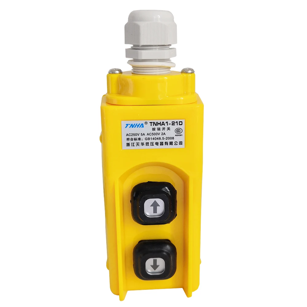 TNHA TNHA1-21D Rainproof Electric Hoist Crane Driving Pushbutton Switches Up Down 5A