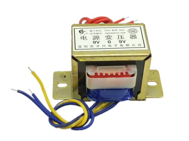 AC 6V 9V 12V 15V 18V 24V 36V 30V output voltage 2W EI input 220V/380V 50Hz~60Hz single / dual voltage copper power transformer