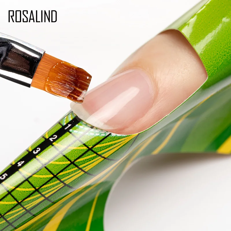 Rosalind Poly ขยายเล็บชุดเล็บ Professional Builder Poly เล็บเจล Matt Top Coat ชุดกดสิวใหม่