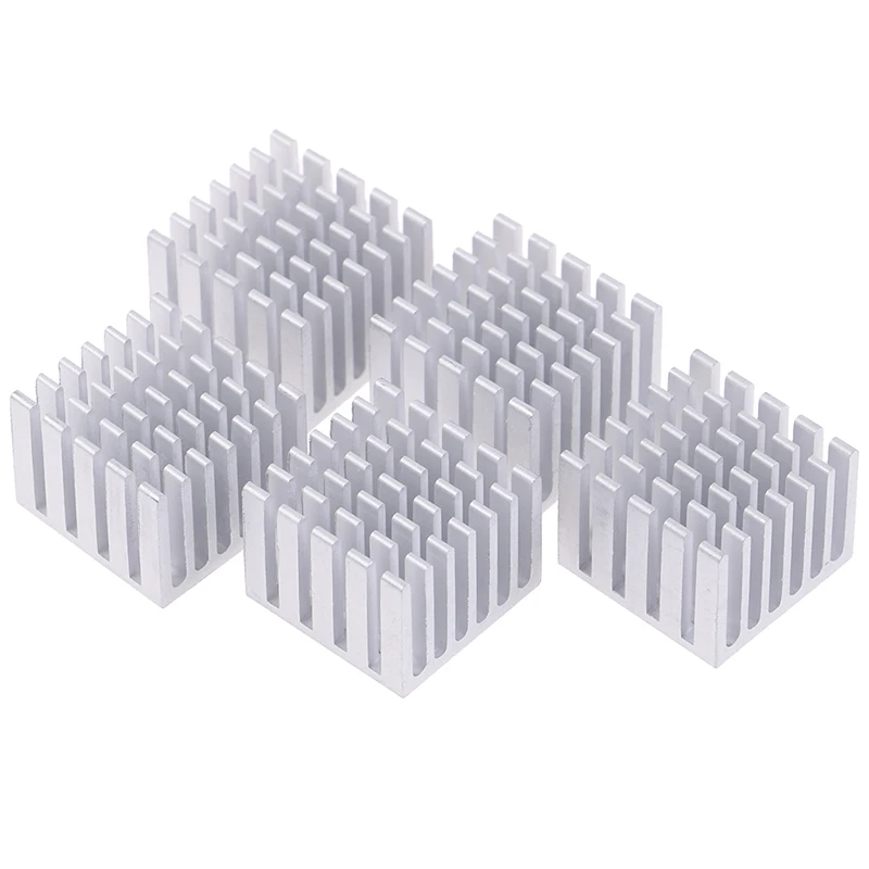 5Pcs 20x20x15/10mm Cooling Accessories DIY Heatsink CPU GPU Chip Aluminum Heatsink