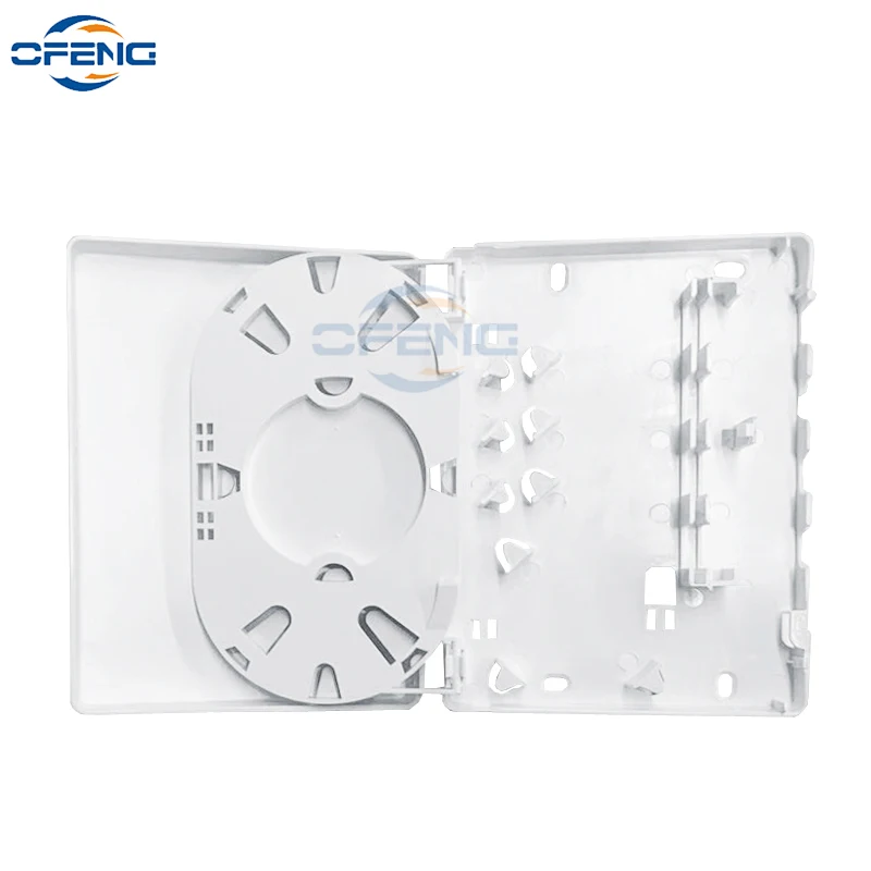 

FTTH Fiber Optic Termination Protection box 4 ports Junction box panel Terminal panel Wall Mount panel ABS material customized