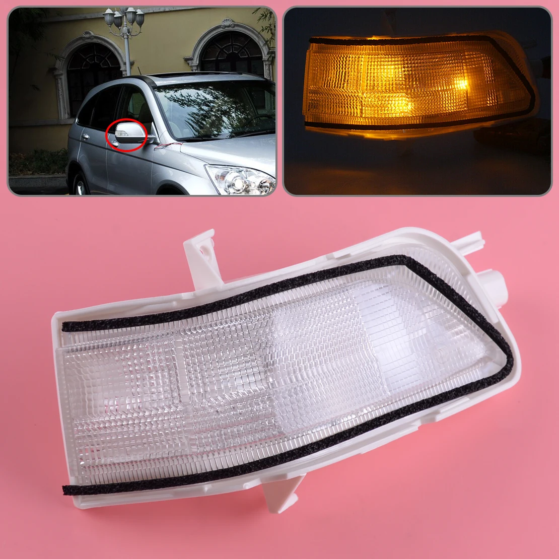 Beler 2 pin автомобиль прямо дверной правая сторона боковое зеркало индикатор светильник лампа подходит для Хонда сrv CR-V 2007-2009 2010 2011 34300-SWA-H01