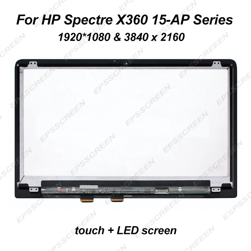 Imagem -02 - Tela Lcd Touch Screen Compatível com hp Espectro X360 15-ap Série 15t-ap000 15-ap063nr 15.6 Polegadas Uhd Fhd Display Digitalizador