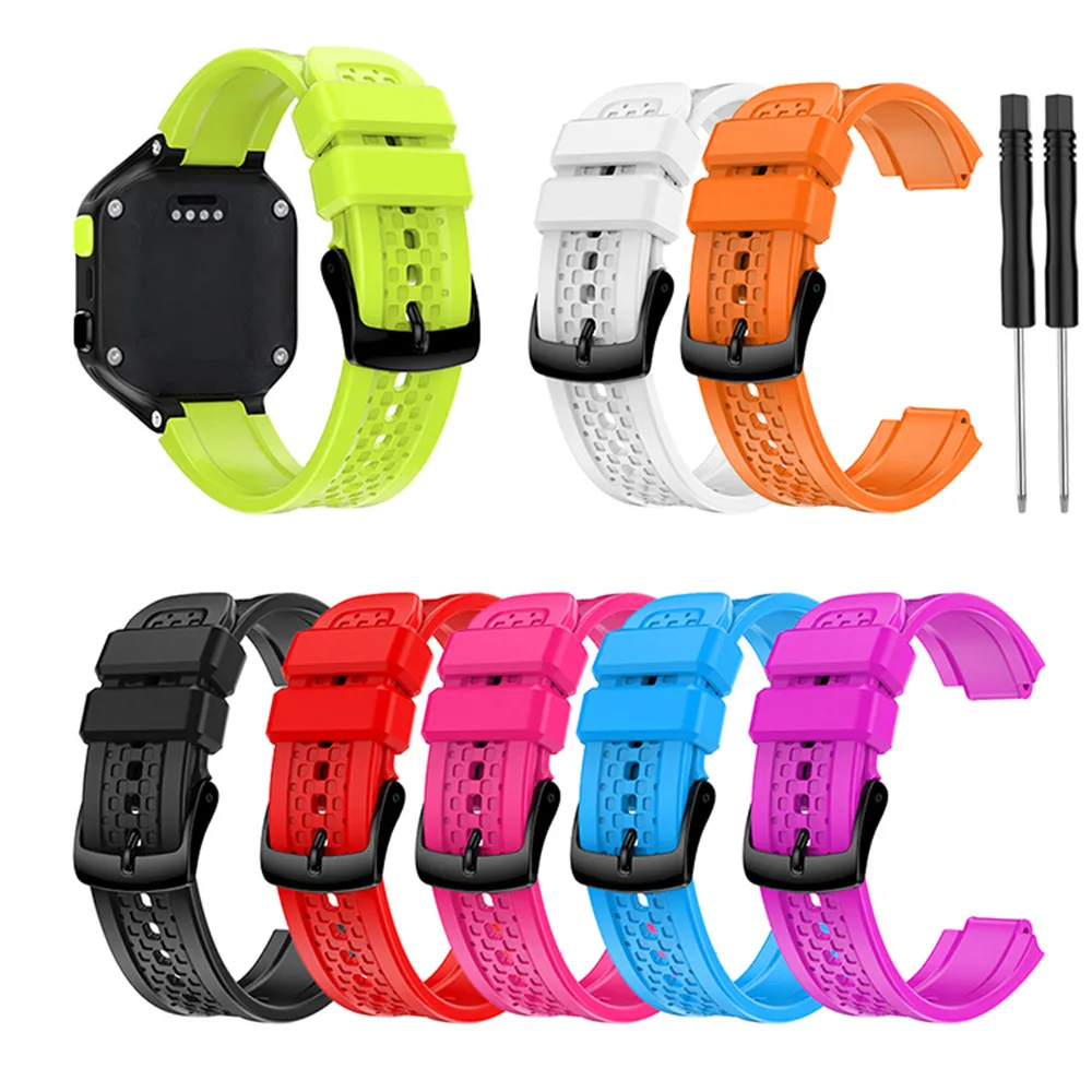 For Garmin Forerunner 25 Silicone Watch Strap Band Wristband Replacement Wrist Band with Tools