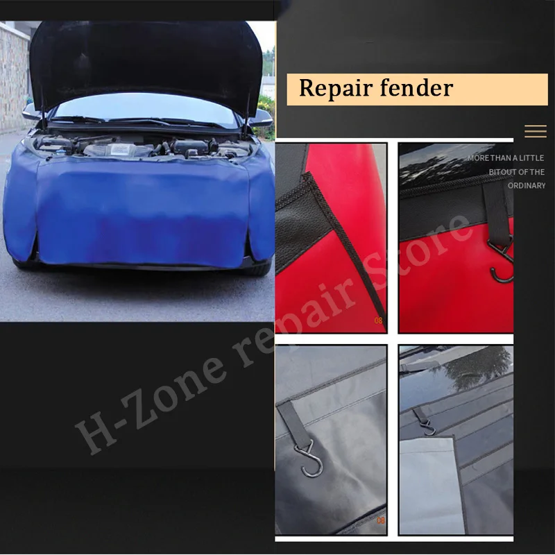 3 Pcs car repair fender protective pad, magnetic fender cover, foldable protector, mechanical work pad, suitable for all cars