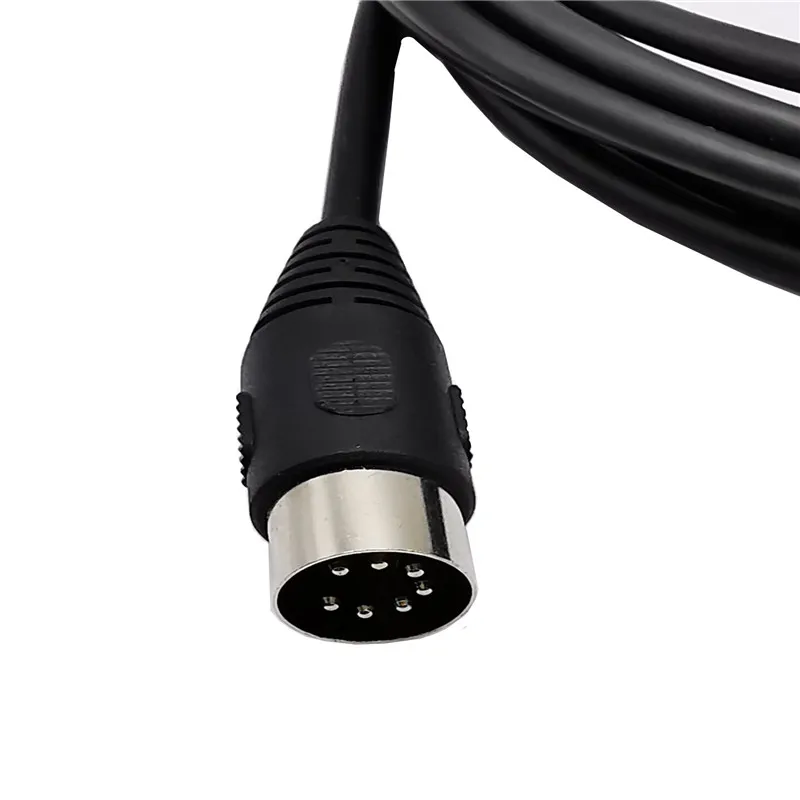 7 Pin Din Midi male to male Cable Foot Switch to Amp/Synth/Rocktron/Fender/Fractal cord 1m 1.5m 3.0m