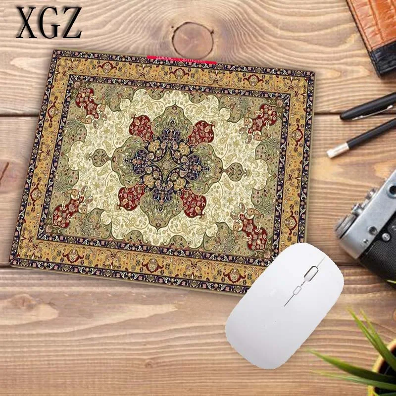 XGZ Promotion Russian Small Size Persian Carpet Pattern Game Mouse Pad Home Office Computer Player Notebook Mouse Pad 22X18CM
