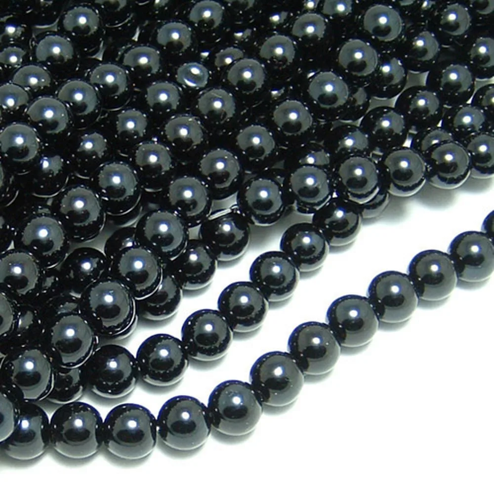 (A011)3mm 4mm 5mm 6mm 8mm 10mm 12mm 14mm 16mm Black White Gray Brown tone Round Glass Dyeing Color Beads Imitation pearls