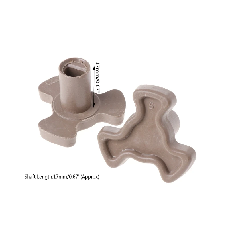 2Pcs 17 Mm Microwave Oven Meja Putar Roller Panduan Dukungan Coupler Tray Poros