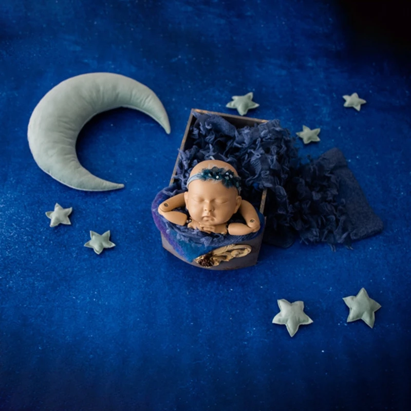 Baby Posing Moon Pillow Stars Set Newborn Photography Props Infants Photo Shooting Accessories