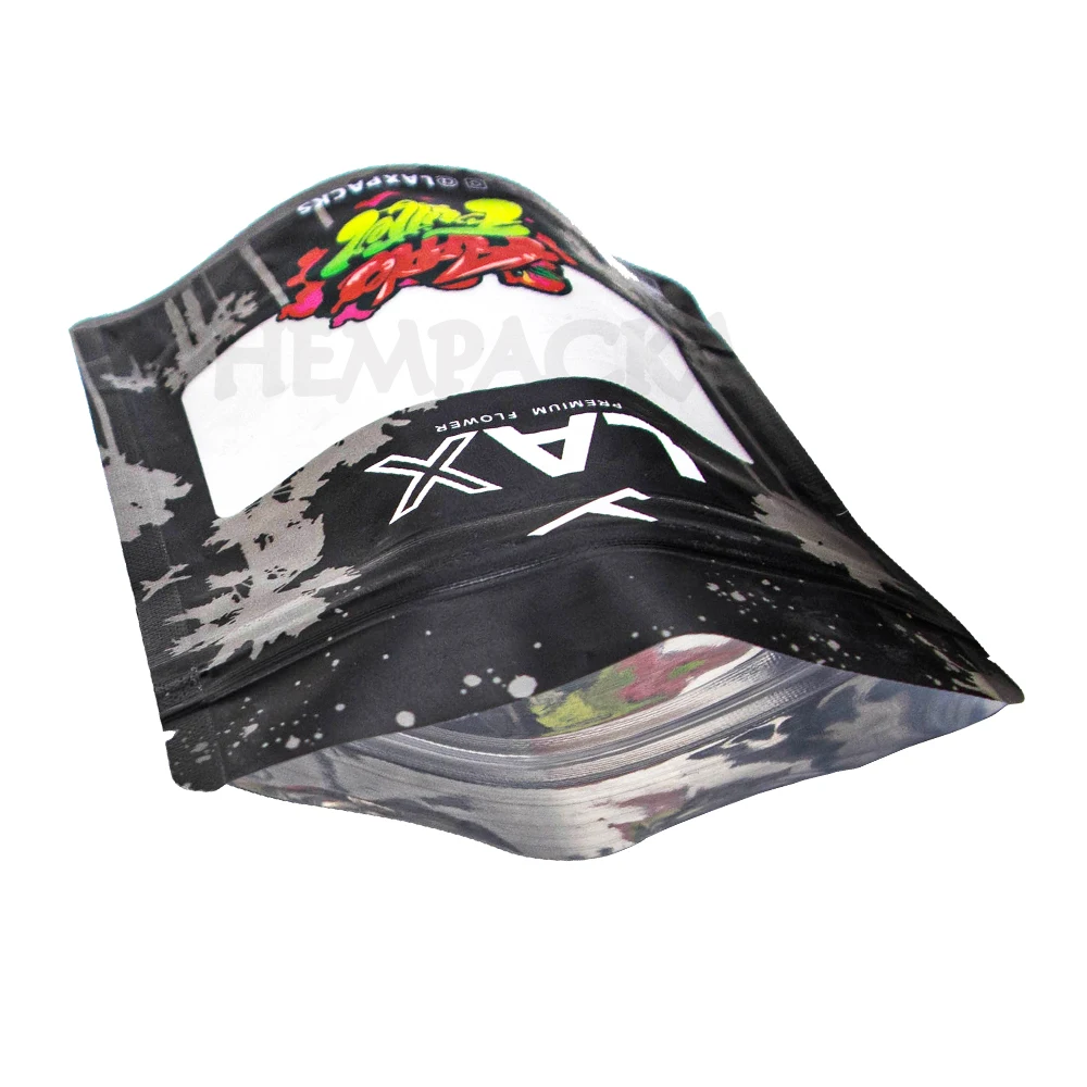 Empty Mylar Opp Pouches 3.5G Keep Fresh Zipper Sealed Bag Reusable Stands Up Aluminum Foil Clear Window Customize Packing 4.96\'