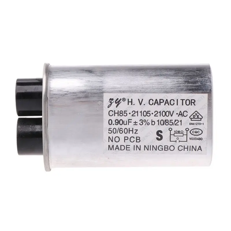 2021 New AC 2100V Microwave Oven High Voltage HV Capacitor 0.90μF Replacement Universal