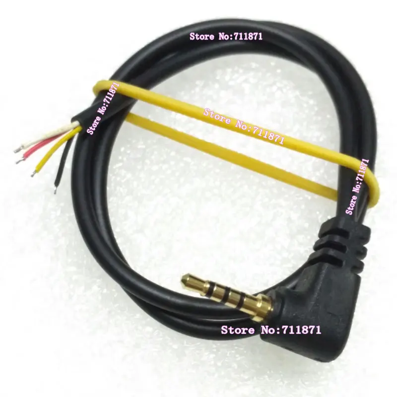 40cm 90 degree bend 4 section 2.5 Solderable cable Line 2.5 Male Welding audio Line cable bend 3Pin 2.5 Weldable Line Cable wire