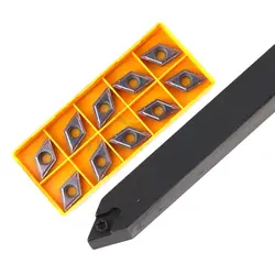 SDNCN1616H11 2020H11 External turning tool holder Entering angle 62.5°+DCMT DCGT Wear-resistant Carbide CNC lathe turning insert