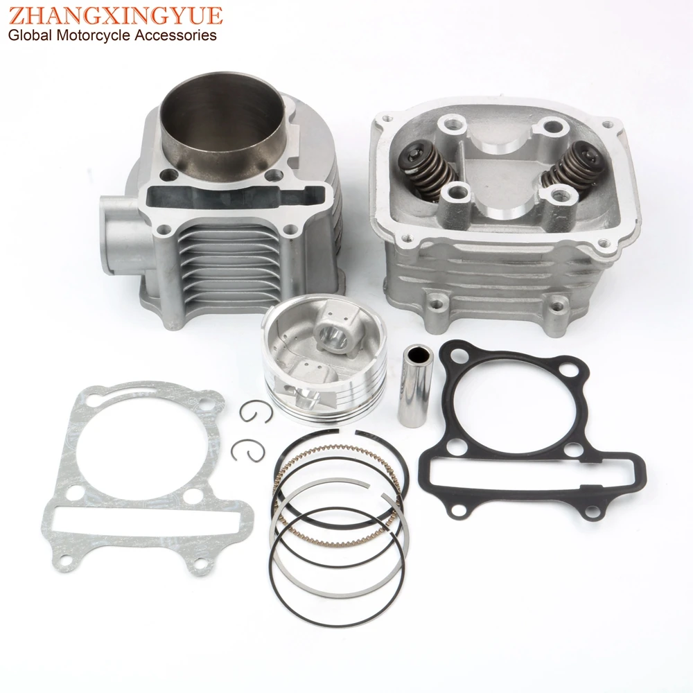 Scooter 63mm Big Bore Cylinder Kit for GY6 125cc 150cc Upgrade 200cc 152QMI 157QMJ ATV Engine Parts