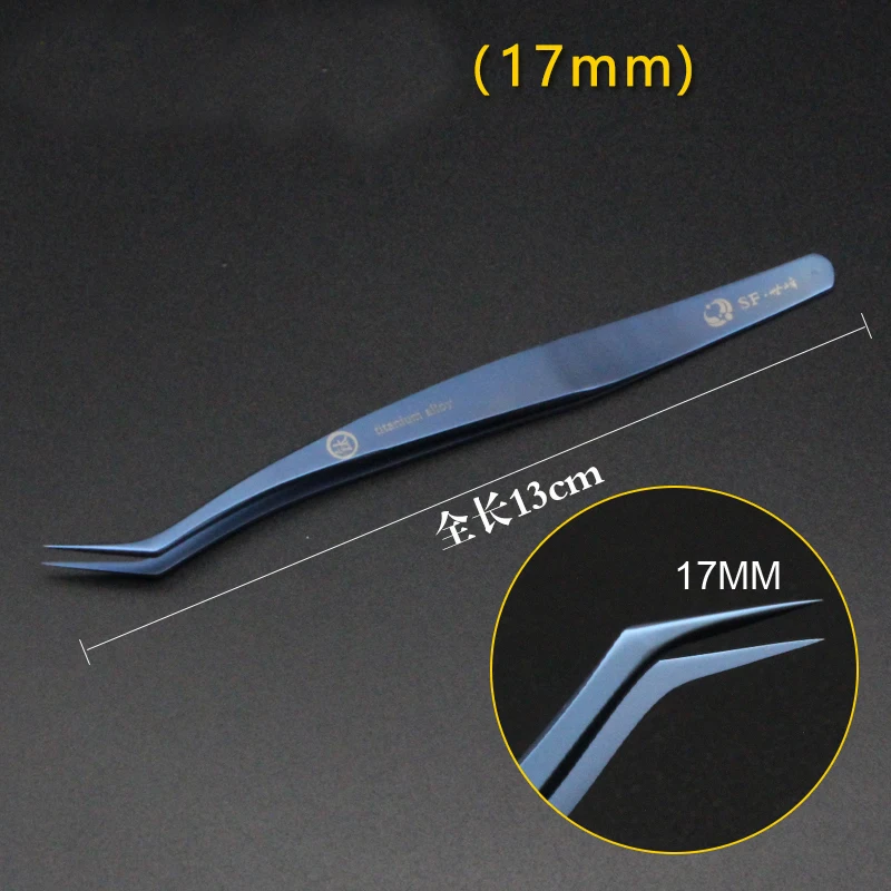 Titanium alloy high precision eyelashes special tweezers for eyelash extension