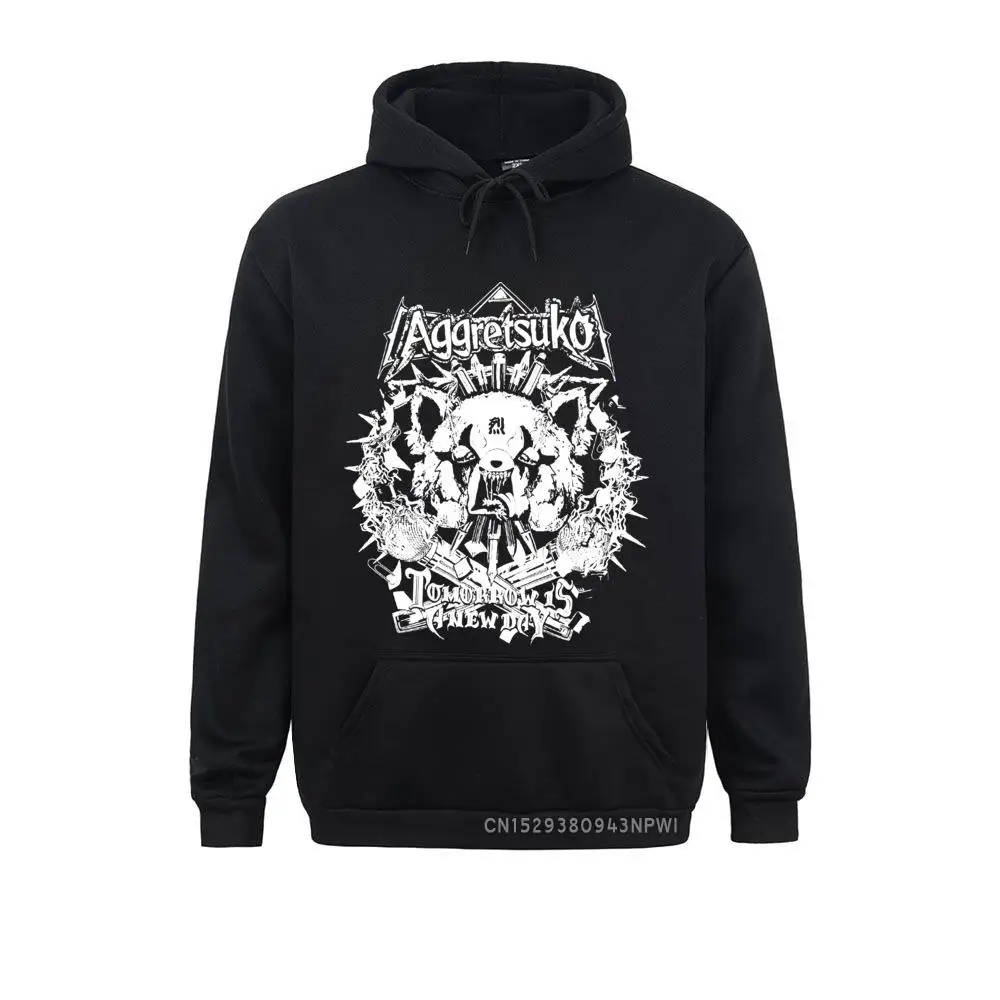 Aggretsuko Fashion Hoodie Men Tomorrow Is A New Day Clothes Yogi Red Panda Sportswear Vintage Costume Hoody Pullovers