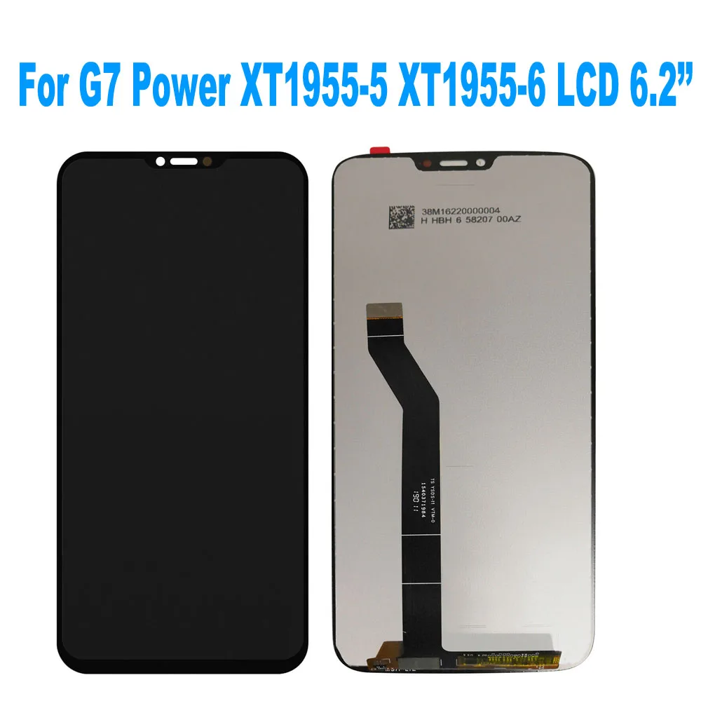 Original G7 XT1962 LCD For Moto G7 Power Display XT1955 LCD G7 Plus LCD Touch Screen Digitizer G7 Play LCD assambly  G7 LCD