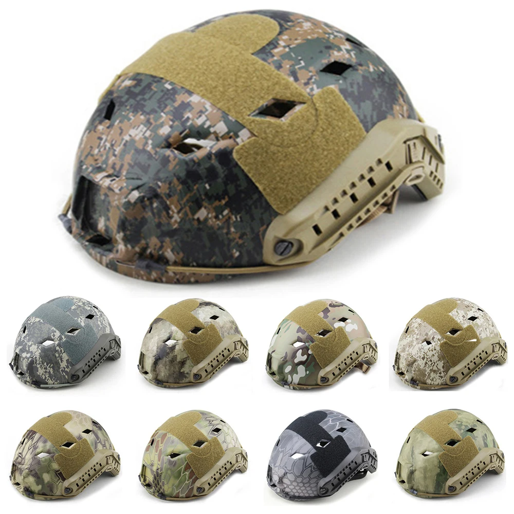 Tactical Airsoft FAST Camouflage Helmet Field Hunting Shockproof Helmet Military Rifle Air Gun Shooting Paintball Combat Helmet