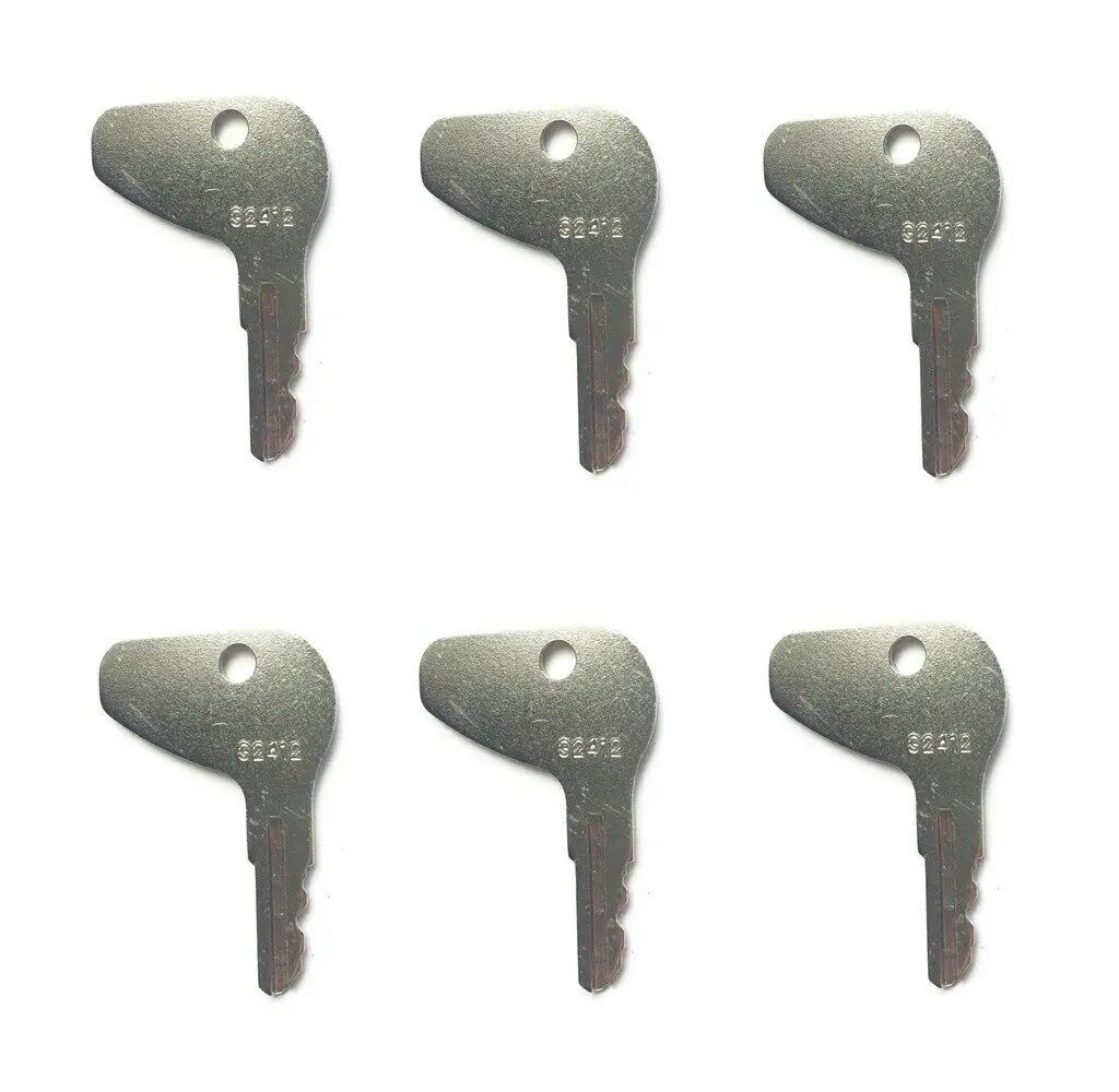 

6 Ignition Key H32412 Key For Kubota L Series Satoh Mahindra For Mitsubishi Tractor Free Shipping