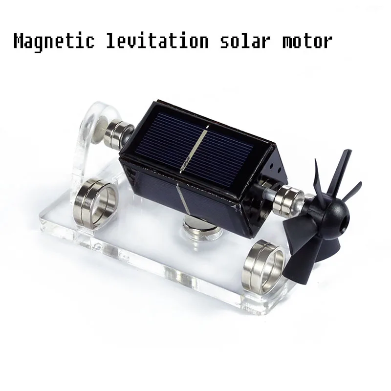 

Magnetic Suspension Solar Motor Creative Magnetic Suspension Decoration / Fan Leaf Science Gift