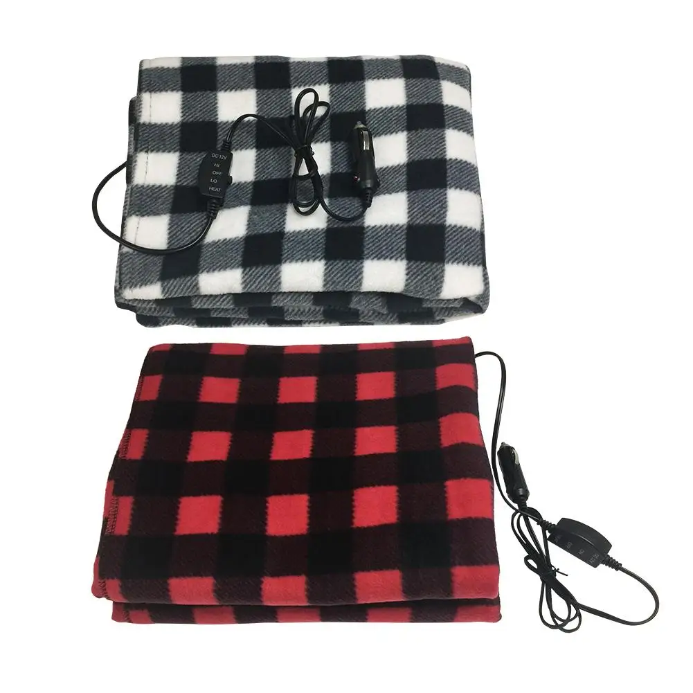 145*100cm Lattice Energy Saving Warm 12V Car Heating Blanket Autumn And Winter Electric Blanket Car Accessories