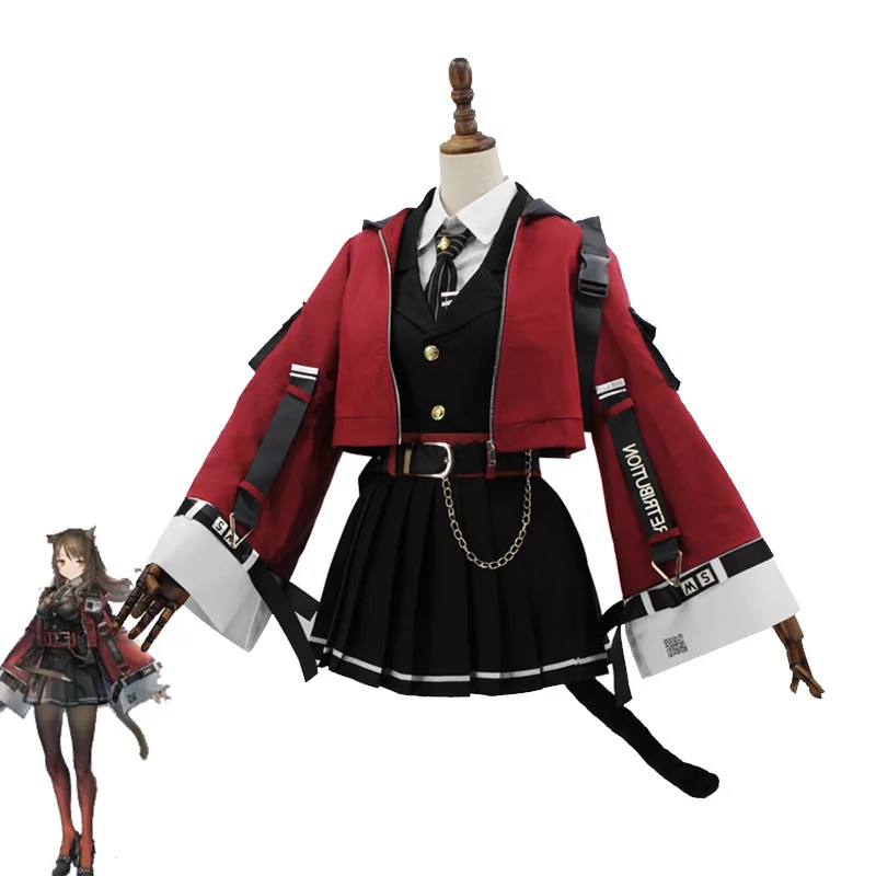 New Game Arknights! SkyFire TEXAS Cosplay Costume Women Cute Dress Halloween Carnival Uniforms Custom Made Full Set