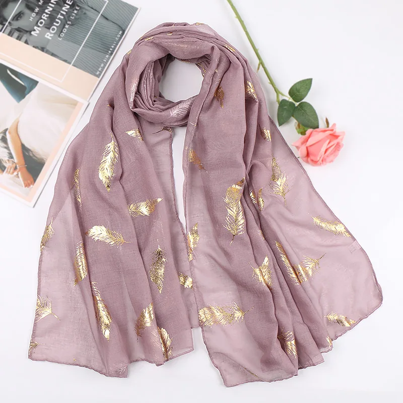 Tassel Spain Gold Glitter Scarf Women Cotton Viscose Shimmer Hijab Muslim Woman Veil Shawl Winter Scarves Uneven Handkerchief