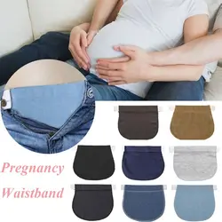 Pretina elástica ajustable para mujer, cinturón de maternidad para embarazo, ropa, pantalones, extensor de cintura, accesorios de costura para embarazadas