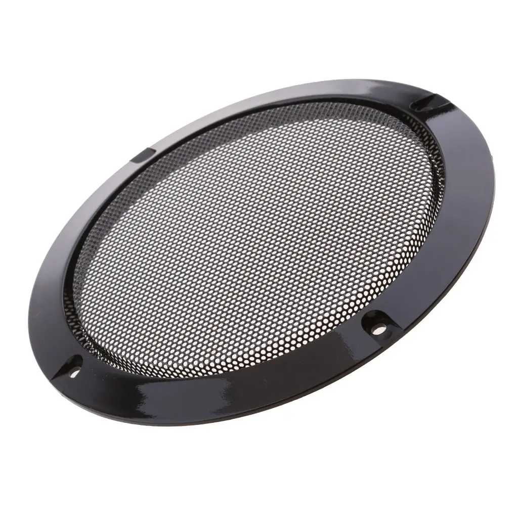 6.5'' Black Speaker Decorative Circle SubWoofer Grill Cover Guard Protector Mesh plastic ABS.