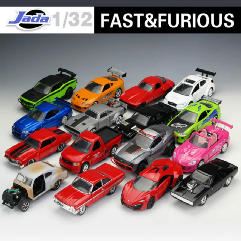 1:32 Jada Classic Model Car Metal Fast and Furious 8 Race Car Alloy Diecast Toy Model Cars Toy For Children Gifts Collection