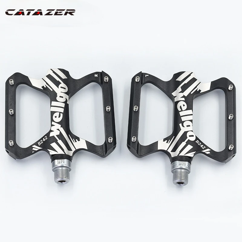 

Bicycle Accessories Wellgo B242 Aluminum Alloy Ultralight Sealed Bearing Road Mountain Folding Bike Pedals Bicycle Part