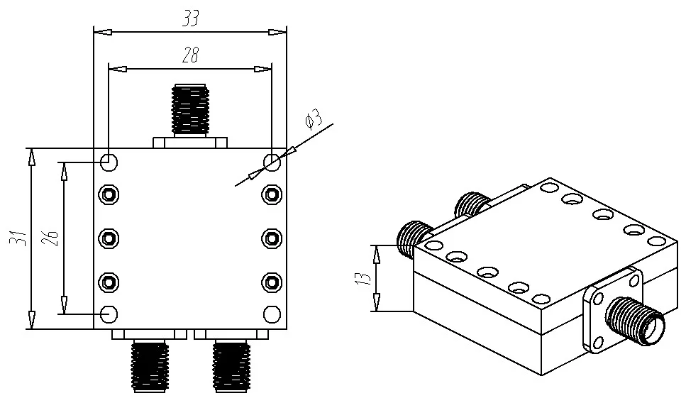 2-8G, WIFI, Micros Power Divider, 2.4, 5G Power Divider, hohe Frequenz Zwei Power Divider, Test-ebene Power Divider