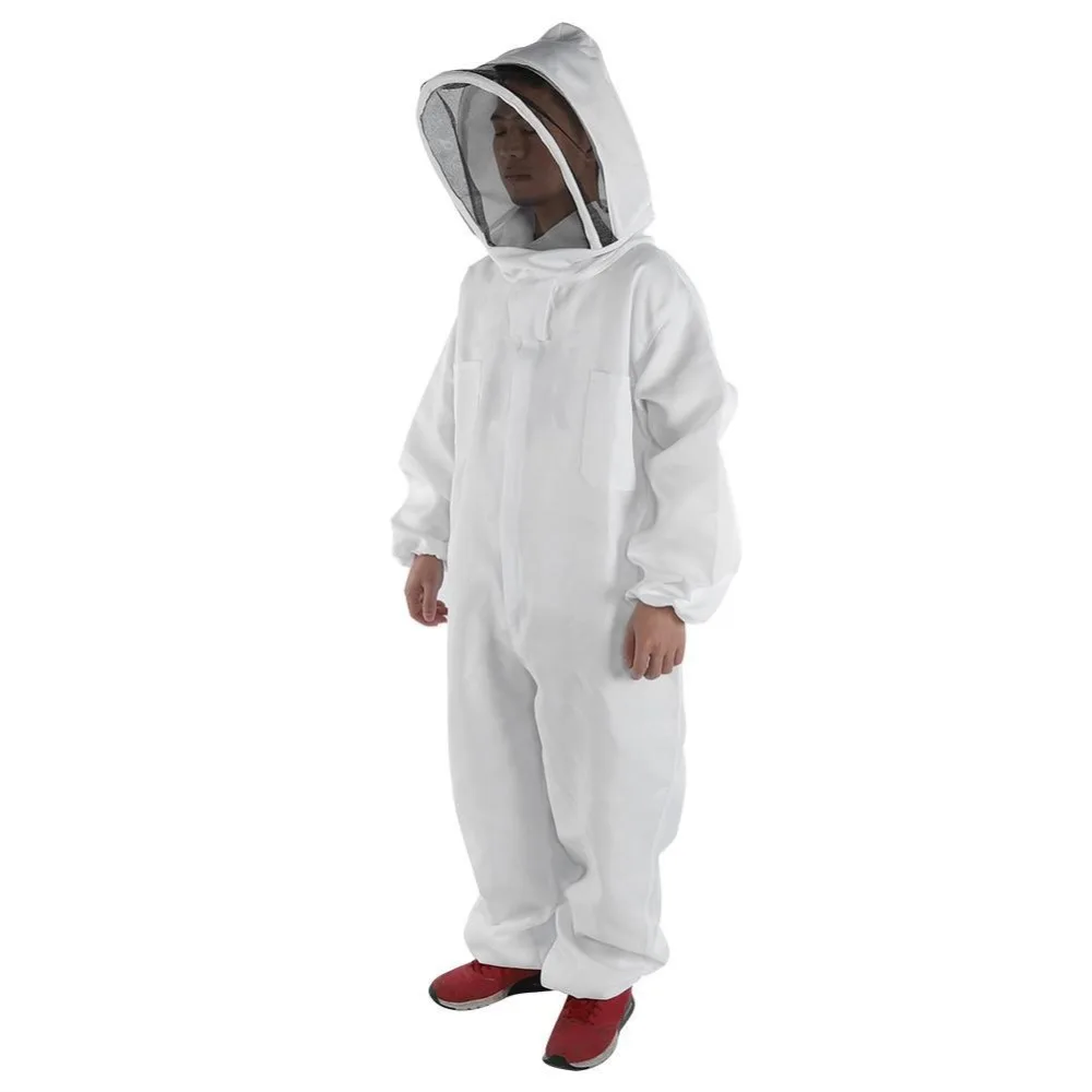 Cotton Full Body Beekeeping Clothing Veil Hood Hat Overalls Jackets Protective Beekeeping Suits Beekeepers Bee Suit Jumpsuits