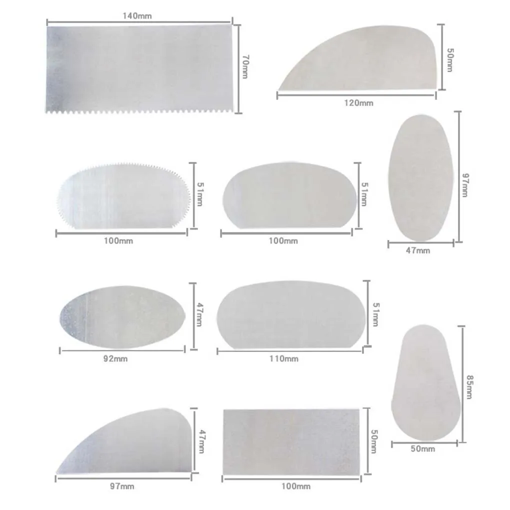 Outils de sculpture en acier inoxydable, sculpture en argile, moulage de poterie, céramique, grattoir pointu, 10 pièces
