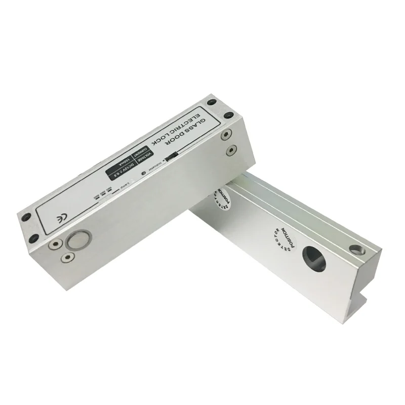 DC 12V Frameless Glass Door Electric Bolt Lock Time Adjustment Auto Locked Left and Right Open
