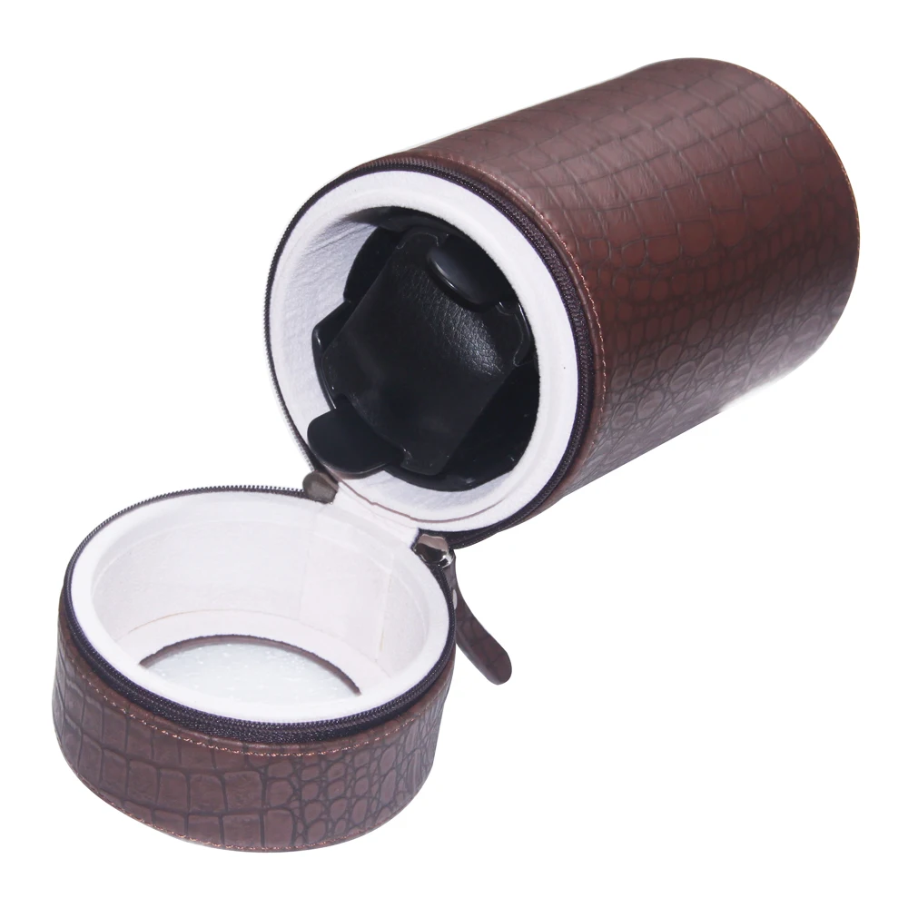 New Portable Automatic Watch Winder Box For Mechanical Watch Winding Case PU Leather Watch Winder Storage Box 3 Modes