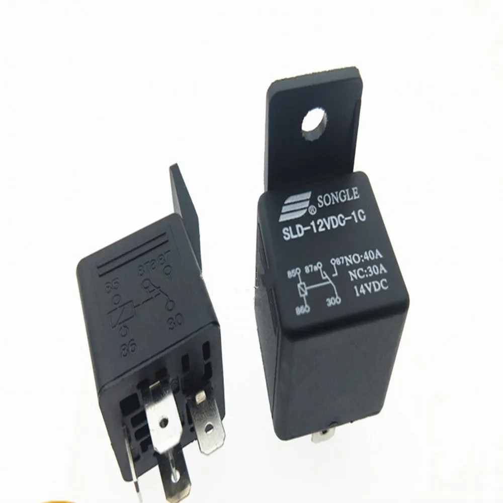 

10pcs Car Relay Long Life Automotive Relays Mayitr Normally Open SLD-12VDC-1C 12V Relay 5 Pin 40A Waterproof