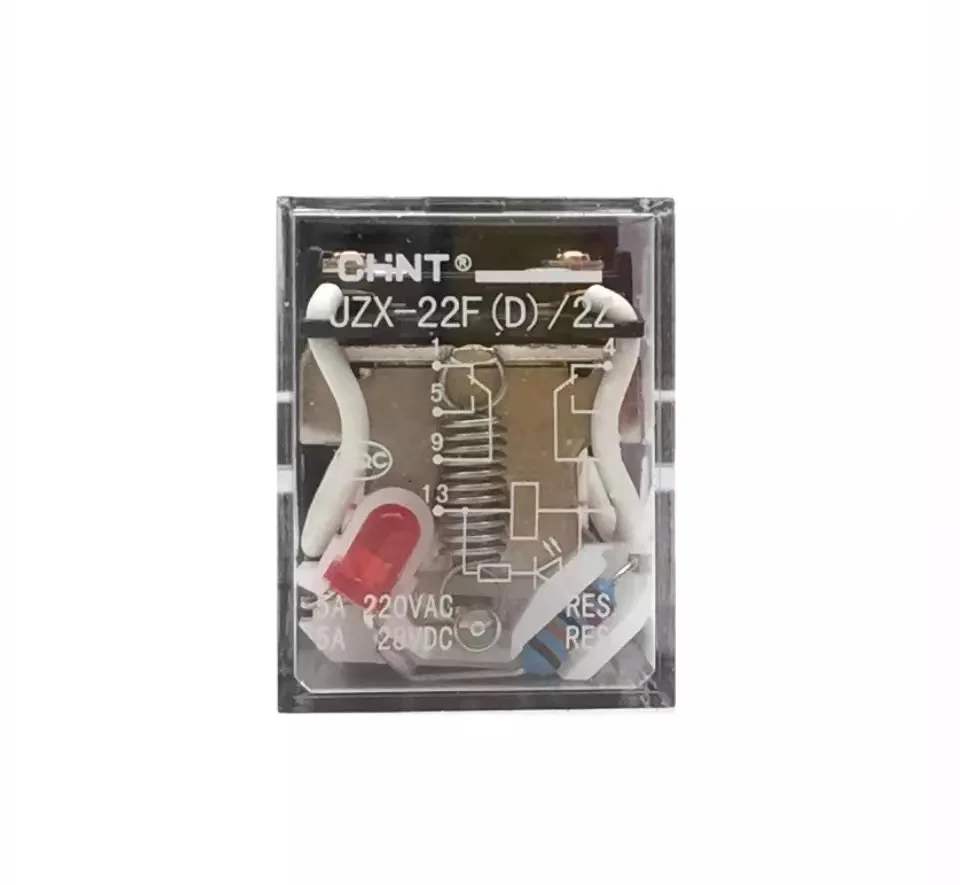 CHINT JZX-22F(D) 2Z 3Z 4Z DC24V DC12V AC220V with Lamp LED MY2NJ HH52P Mini MY4NJ MY2NJ 8-PINS Intermediate Relay 14-PINS