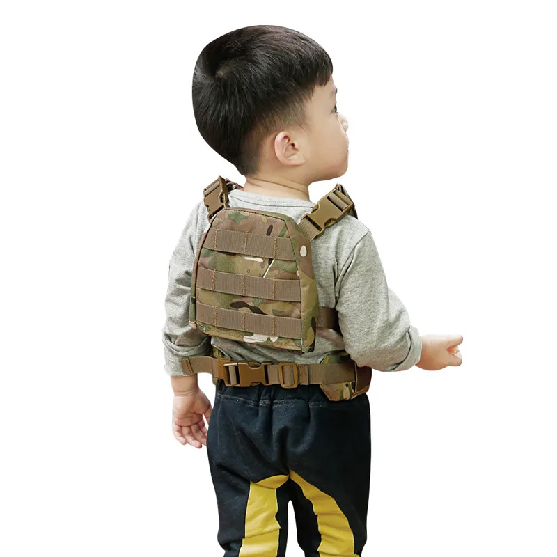 2-6 Years Old Children Outdoor Summer Camping CS Field Protect  Vest Kids Sports Training Paintball Camouflage Waistcoat