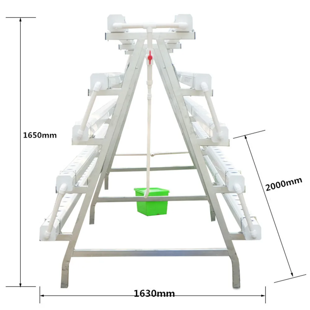 2M length Commercial A Types Vertical NFT Hydroponic Growing System Equipment for Vegetables and Fruits