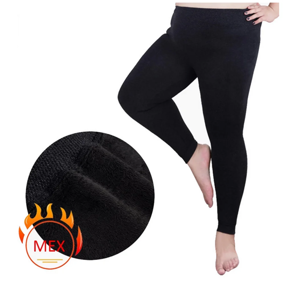 Women's Leggings Winter Warm For Women L-5XL Velvet Warmed Pants Leggings With Fleece Winter Seamless Leggings