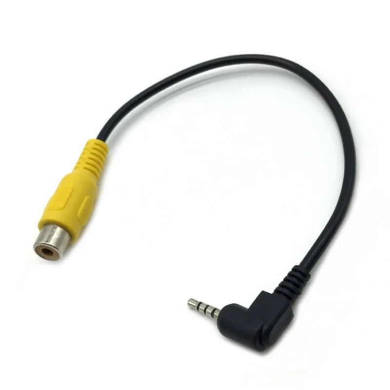 2.5mm 4Pole Male Jack to AV Female Plug Adapter Cable for GPS and Rear Camera