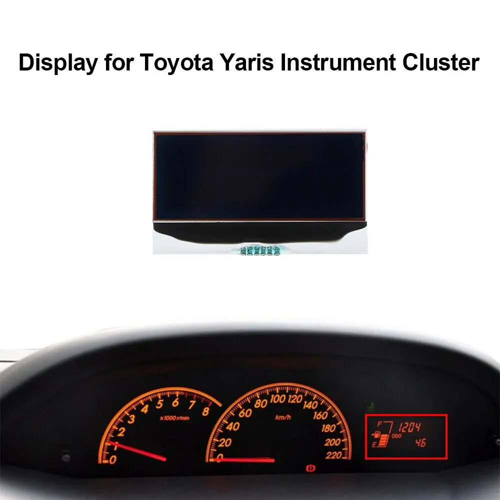 Dashboard Pixel LCD Display for Toyota Yaris Sedan Instrument Cluster Screen Replacement