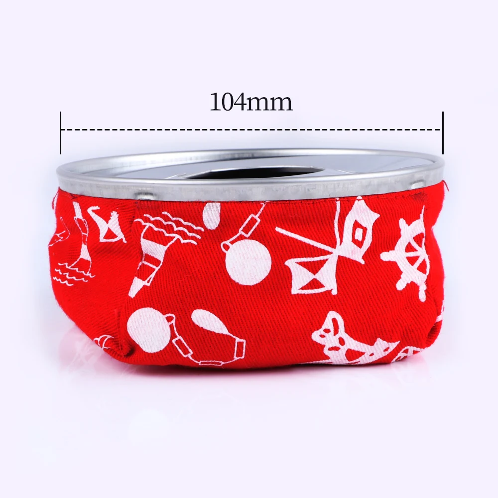 Winddichter Sitzsack-Aschenbecher aus Edelstahl für Marineboote, blau oder rot – Detail 7